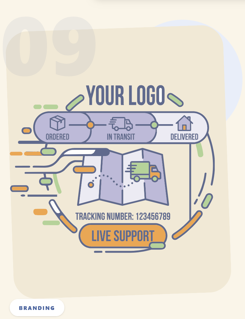 Bellmont branded tracking artwork